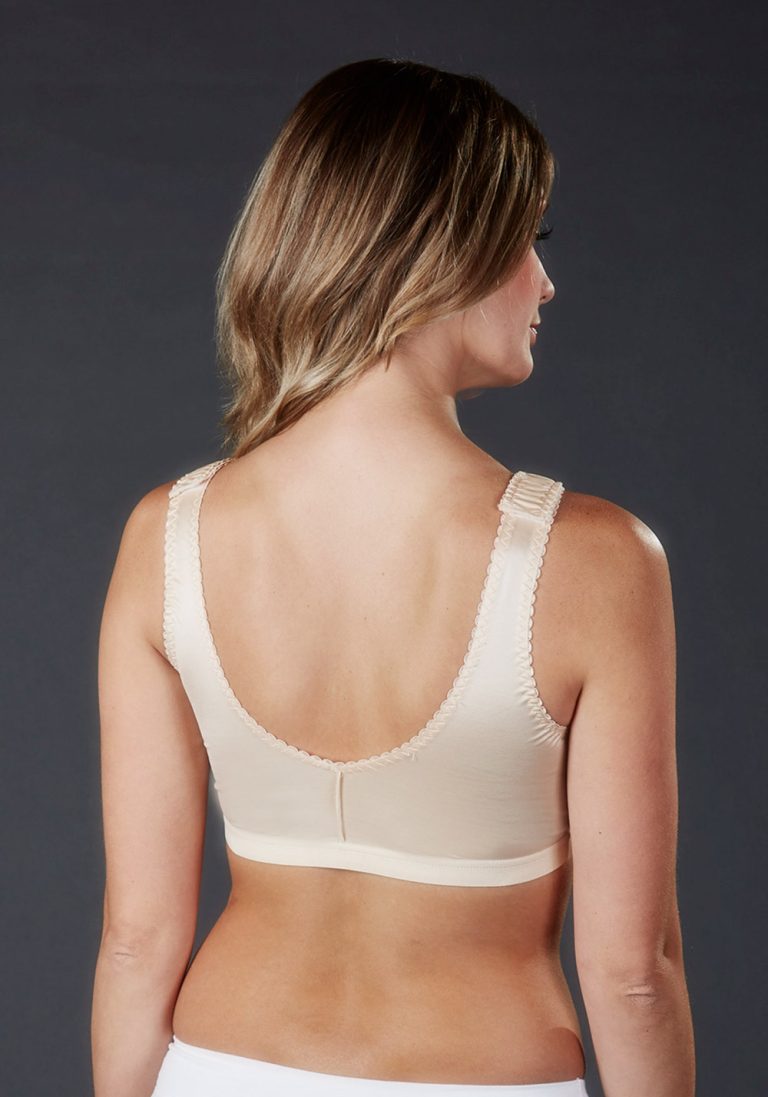 28126 SemiShaped Satin Bra with Velcro® Straps Caromed