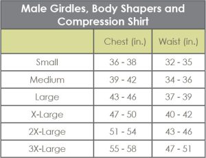 male sizing chart